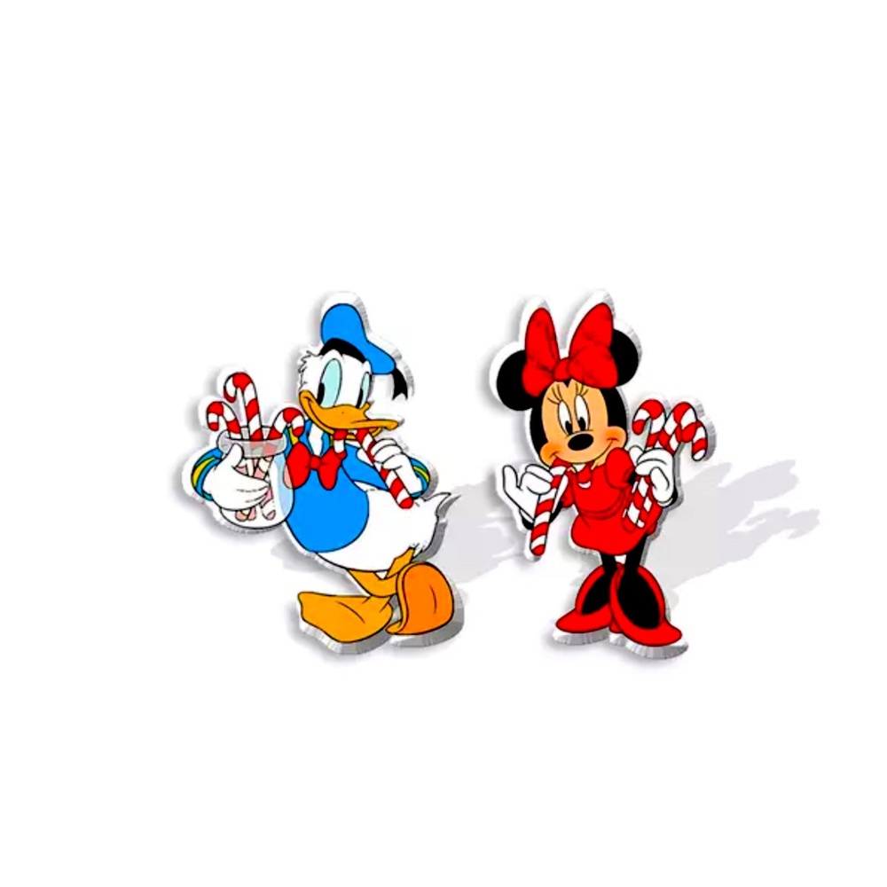 Donald Duck And Minnie Acrylic Stud Earrings